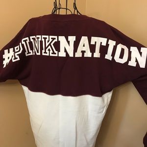 Pink nation jersey sweatshirt